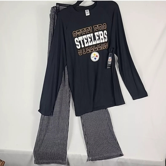 NEW NFL Pittsburgh Steelers Men's 2 Piece SOFT Pajama Set Sz XL NWT - Picture 1 of 6